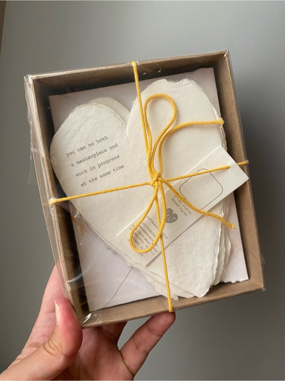 Heartfelt by Anthropologie dries floral boxes card set new masterpiece and work